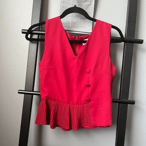 Burgundy Vest Top (S)